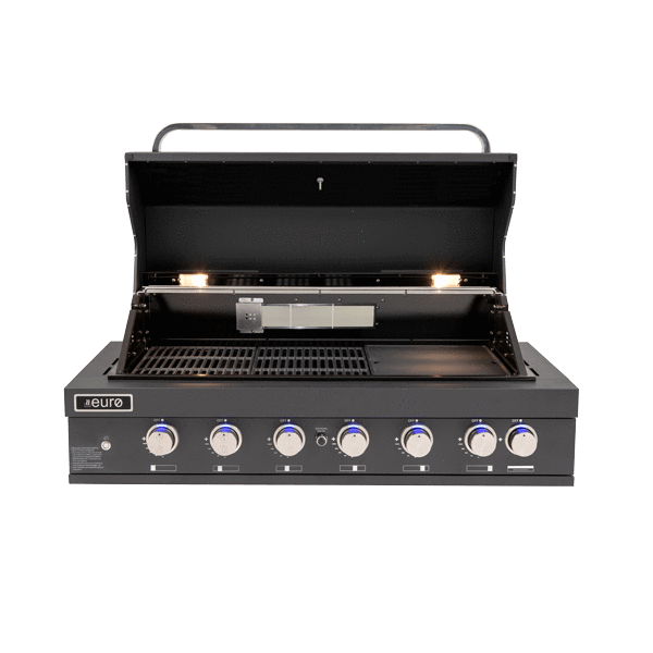 EAL1200RBQBL – 6 Burner Black Built-In BBQ