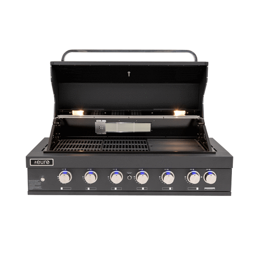 EAL1200RBQBL – 6 Burner Black Built-In BBQ