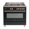 EFS900DBL – 90cm Black Dual Fuel Freestanding Oven