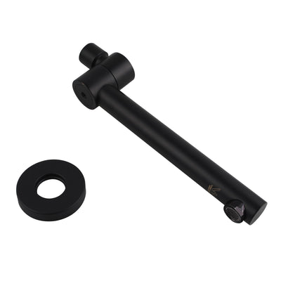 Pentro Matte Black Round Bath Spout