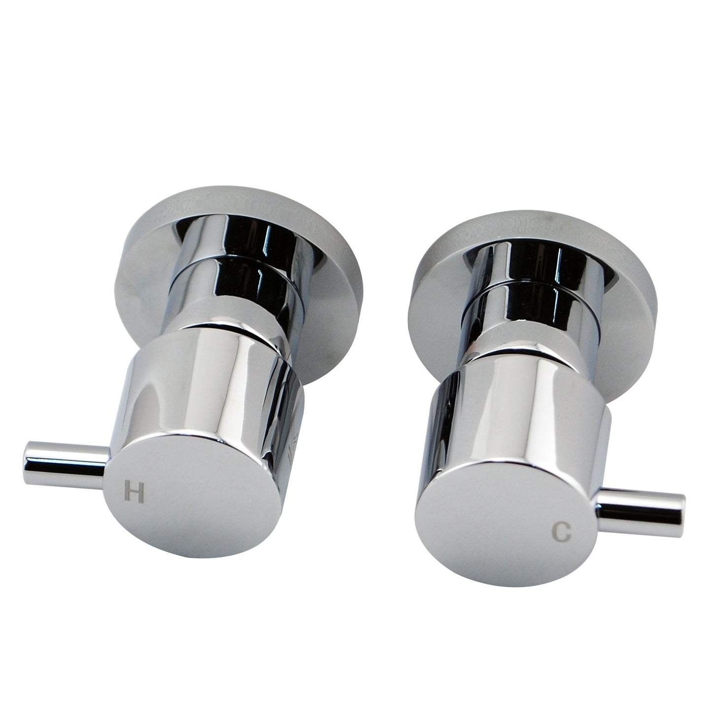 Pentro Chrome Round Shower Taps