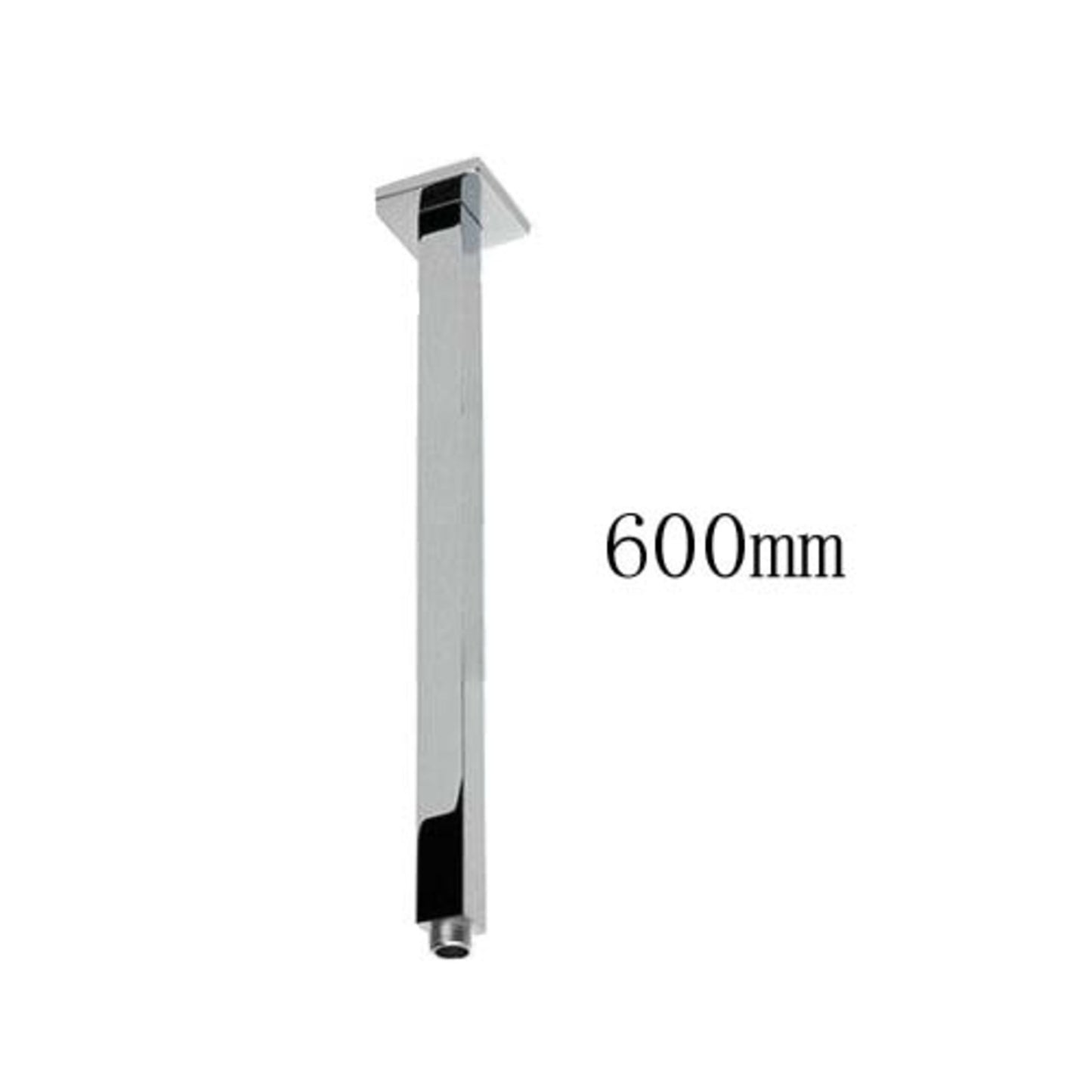 Cavallo Chrome Square Ceiling Shower Arm 600mm