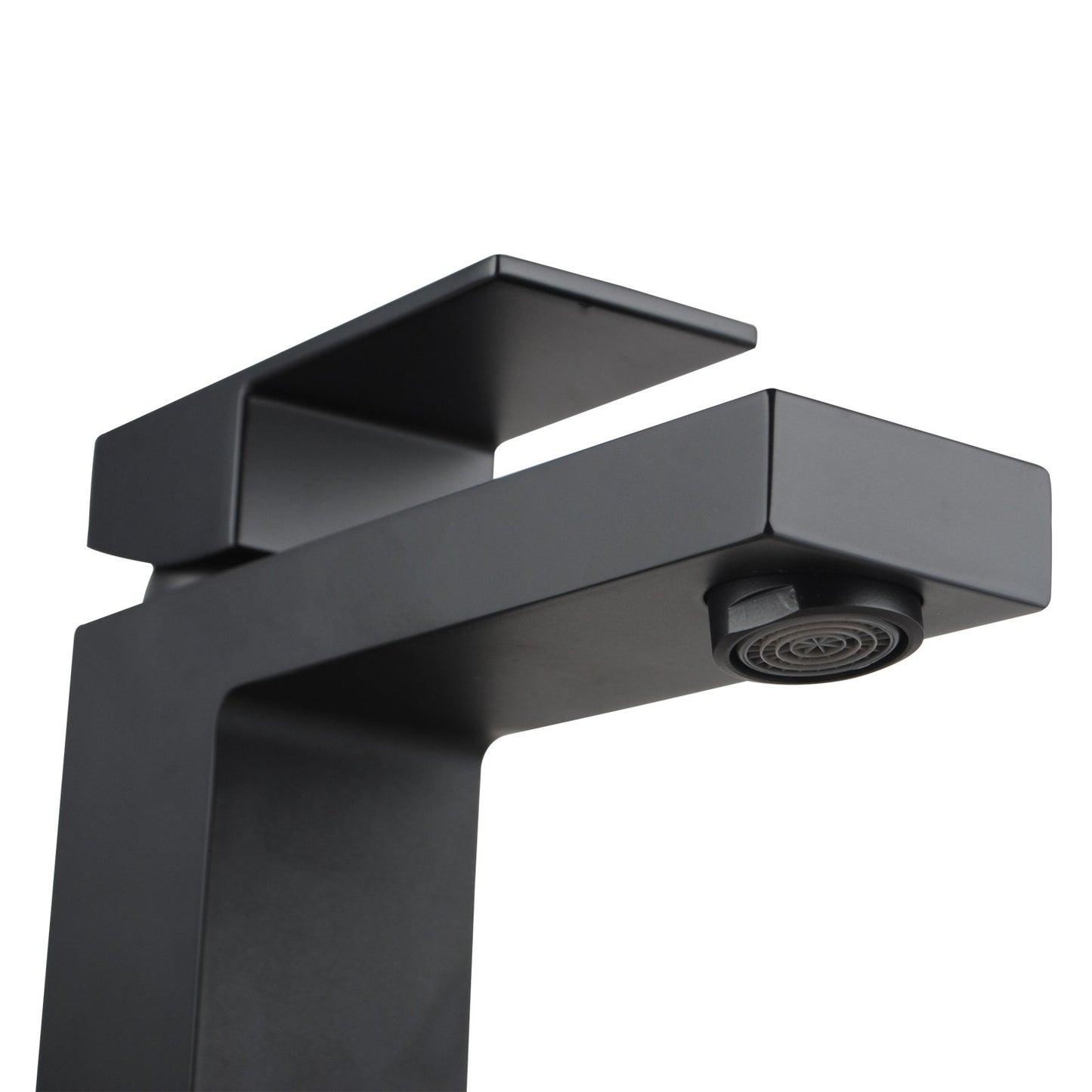 Cavallo Matte Black Square Basin Mixer