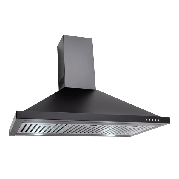 EBB900BK – 90cm Black Canopy Rangehood