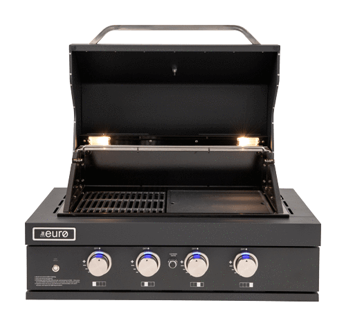 EAL900RBQBL – 4 Burner Black Built-In BBQ