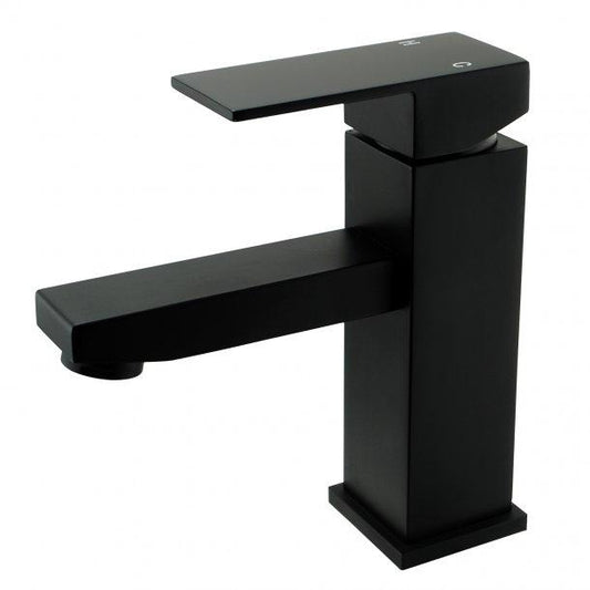 Square Matte Black Basin Mixer