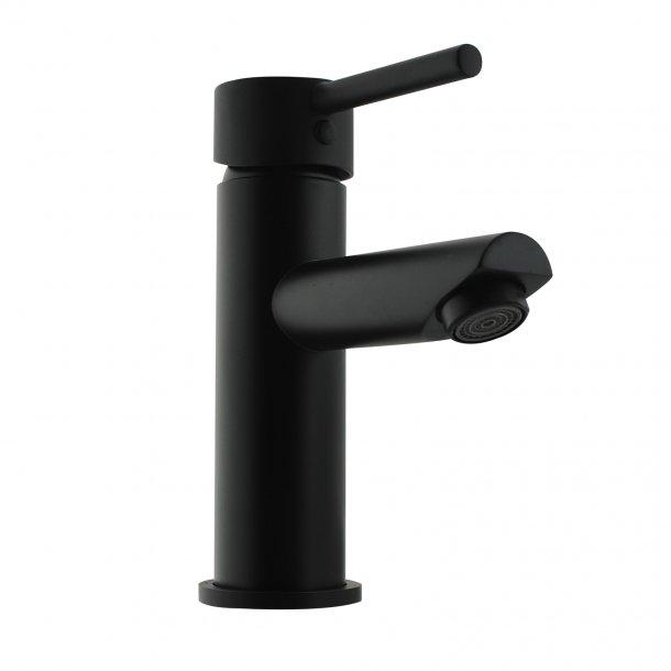 Round Matte Black Basin Mixer