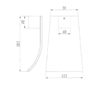 Chrome Waterfall Bathtub/Basin Wall Spout