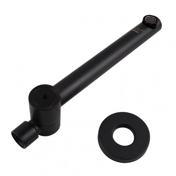 Round Black Bathtub/Basin Swivel Wall Spout