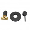 Round Black Shower/Bath Wall Mixer