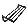 Black Double Towel Holder 600mm