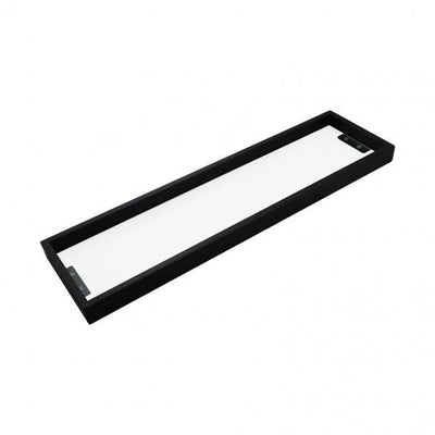 Black Glass Shelf 600mm