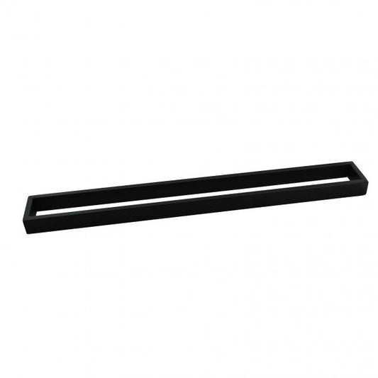 Black Single Towel Rail 800mm