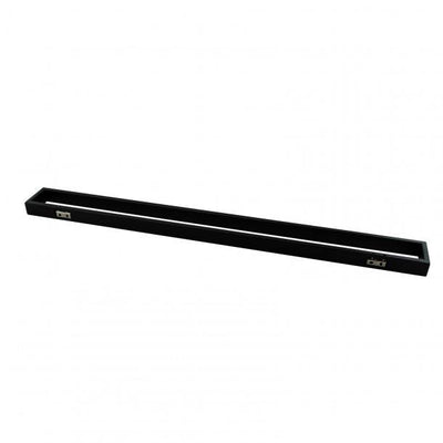 Black Single Towel Rail 800mm