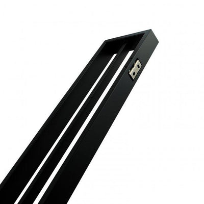 Black Double Towel Rail 800mm