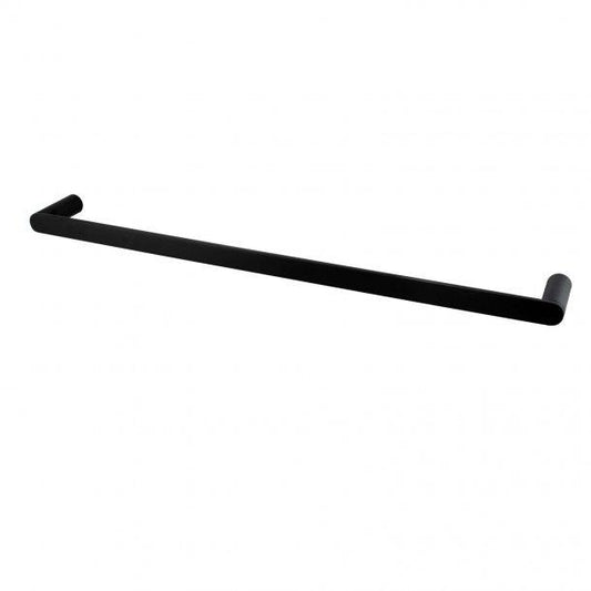 Black Single Towel Rail 600mm