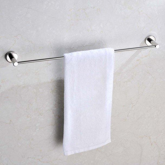 Round Chrome Single Towel Rack Rail 790mm