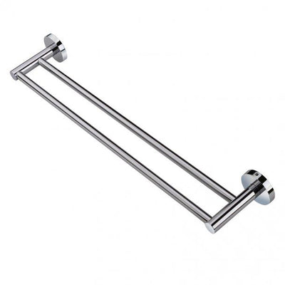 Round Chrome Double Towel Rack Rail 790mm