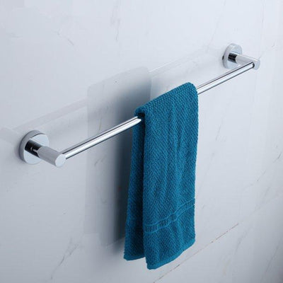 Round Chrome Single Towel Rack Rail 800mm CUT TO SIZE