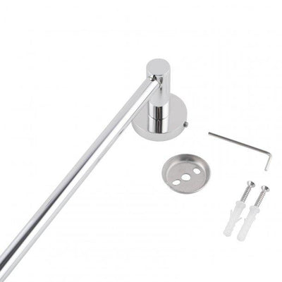 Round Chrome Single Towel Rack Rail 800mm CUT TO SIZE