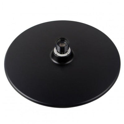 Round Black ABS Rainfall Shower Head 9"