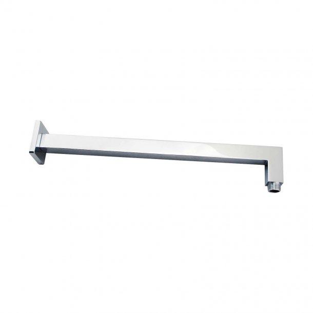 Square Chrome Brass Wall Mounted Shower Arm 400mm