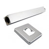 Square Chrome Ceiling Shower Arm 600mm