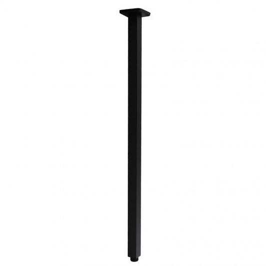 Square Black Ceiling Shower Arm 600mm