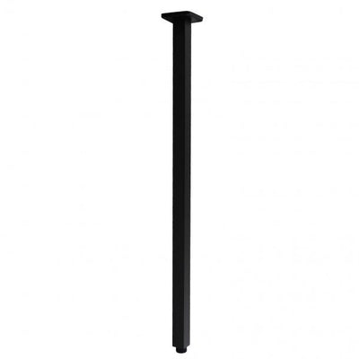 Square Black Ceiling Shower Arm 600mm