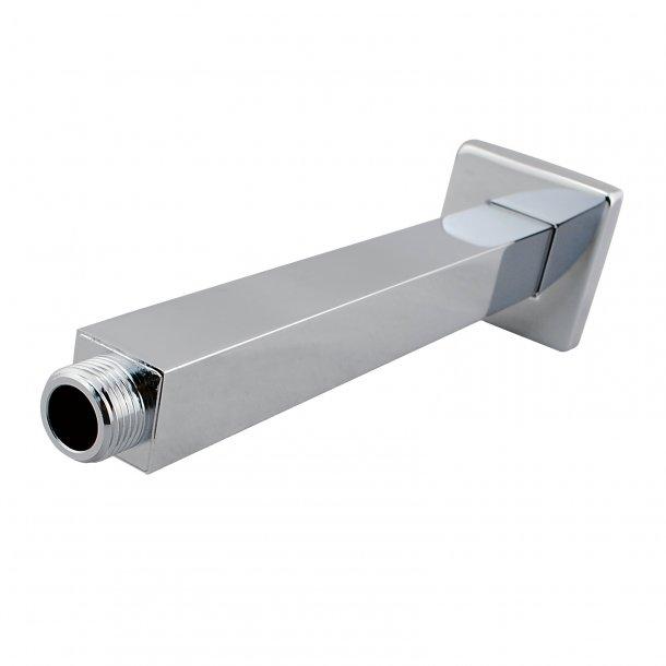 Square Chrome Ceiling Shower Arm 400mm