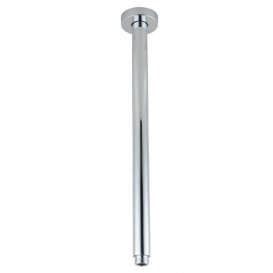 Round Chrome Ceiling Shower Arm 400mm