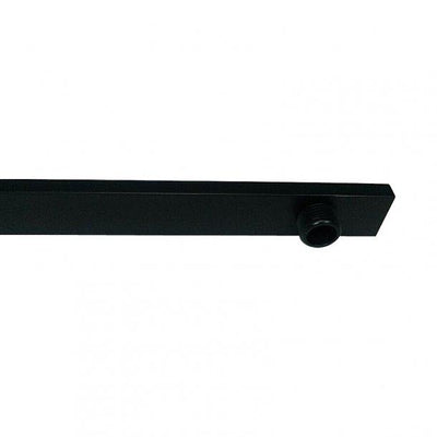 Square Black Gooseneck Wall Shower Arm