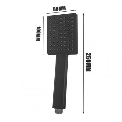 Black Square Handheld Shower