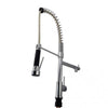 Spring Chrome Commercial Double Spout Kitchen Sink Mixer Tap