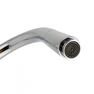 Round Chrome Pull Out Kitchen Sink Mixer Tap