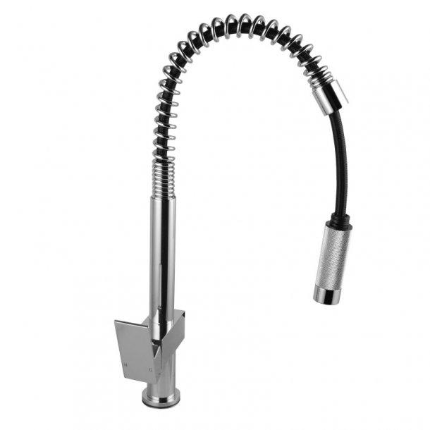 Spring Chrome Pull Out Kitchen Sink Mixer Tap