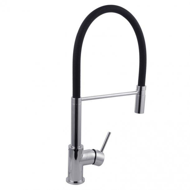 Round Chrome Kitchen Sink Mixer Tap