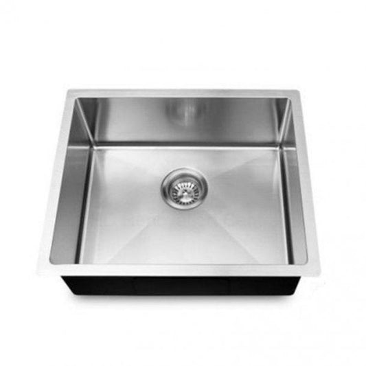 1.2mm Round Corner Stainless Steel Handmade Single Bowl Top/Flush/Undermount Kitchen/Laundry Sink 440x440x205mm