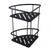 Matte Black Stainless Steel 2 Tier Shower Caddy Shelf