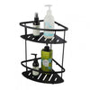 Matte Black Stainless Steel 2 Tier Shower Caddy Shelf