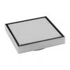 Chrome Shower Grate Floor Waste Drain Smart Insert Tile 120*120mm