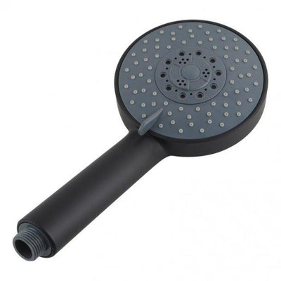 Black 5 Function Round Handheld Shower Spray