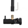 300mm Height Round Black Shower Station Top Water Inlet