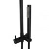 300mm Height Round Black Shower Station Top Water Inlet