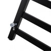 Square Matte Black Electric Heated Towel Rack 9 Bars