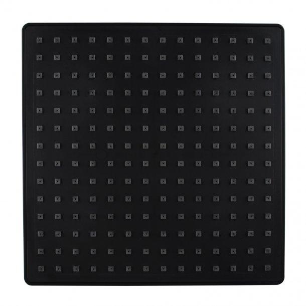 9" Square Black ABS Rainfall Shower Head