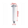 Square Chrome Ceiling Shower Arm 400mm