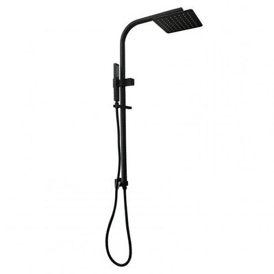 8 inch Square Black Shower Station Top Water Inlet