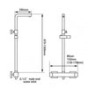 Chrome Thermostatic Sliding Shower Rail