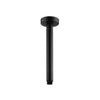 Round Matte Black Ceiling Shower Arm 400mm